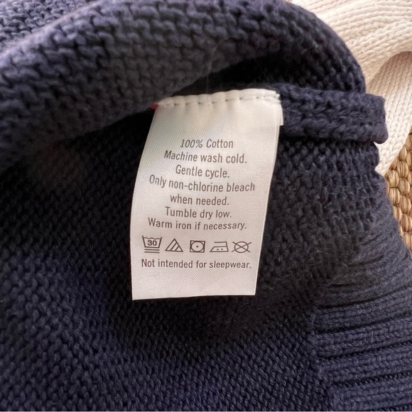 Janie Jack Boys Moose Sweater  Winter Snowflakes Blue Red Size 4T. - Picture 4 of 4